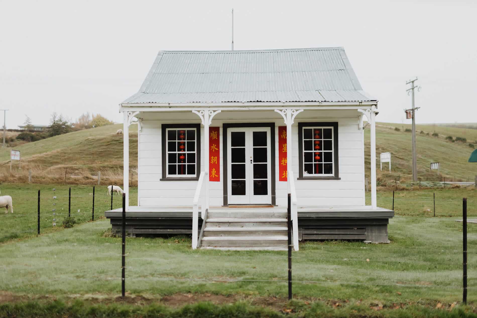 An historic building from the Chinese Camp in Lawrence