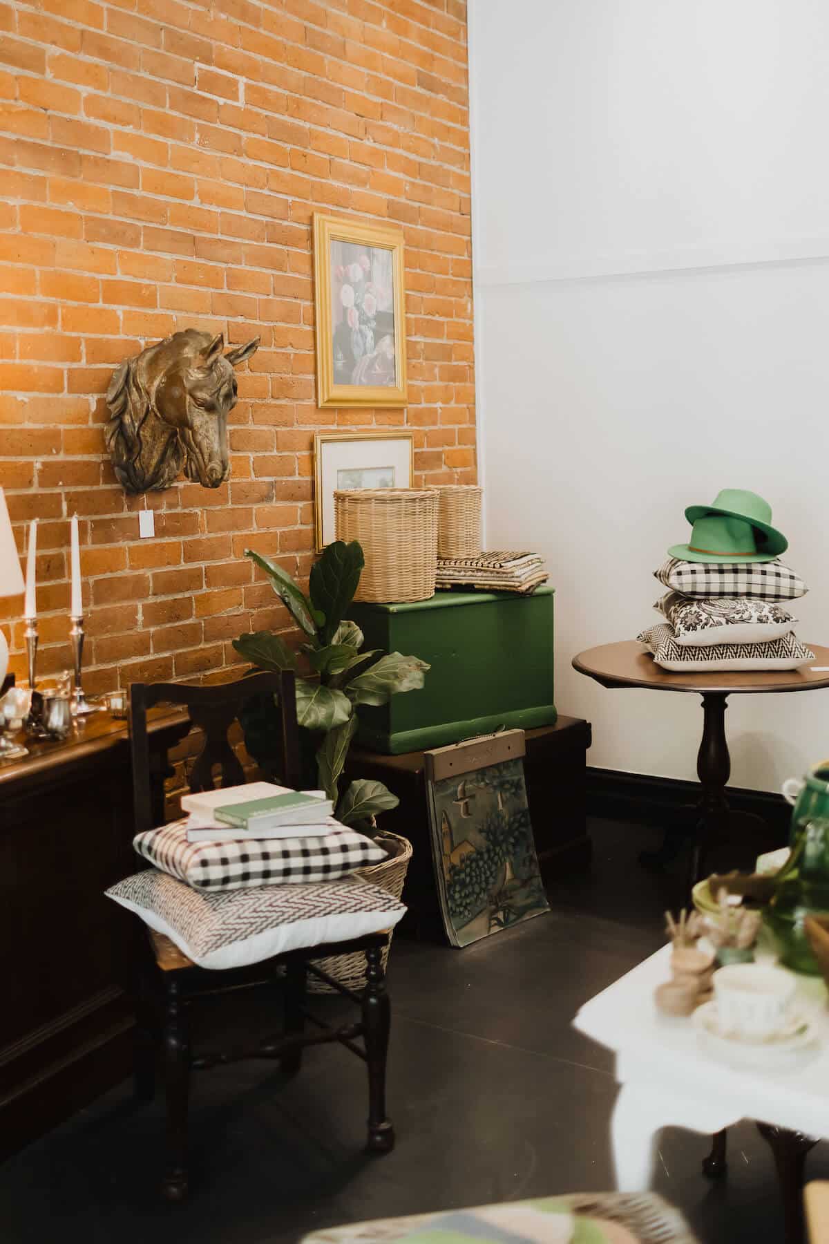 Inside a design store