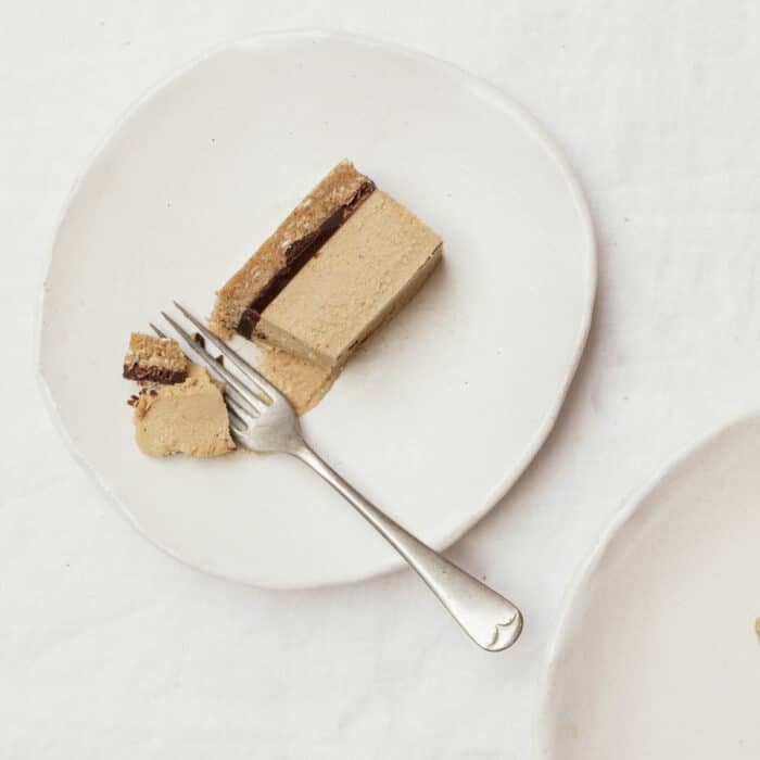 Banoffee bar on a plate