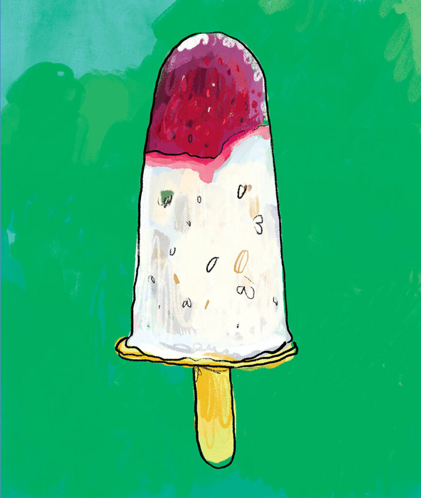 Drawing of a popsicle