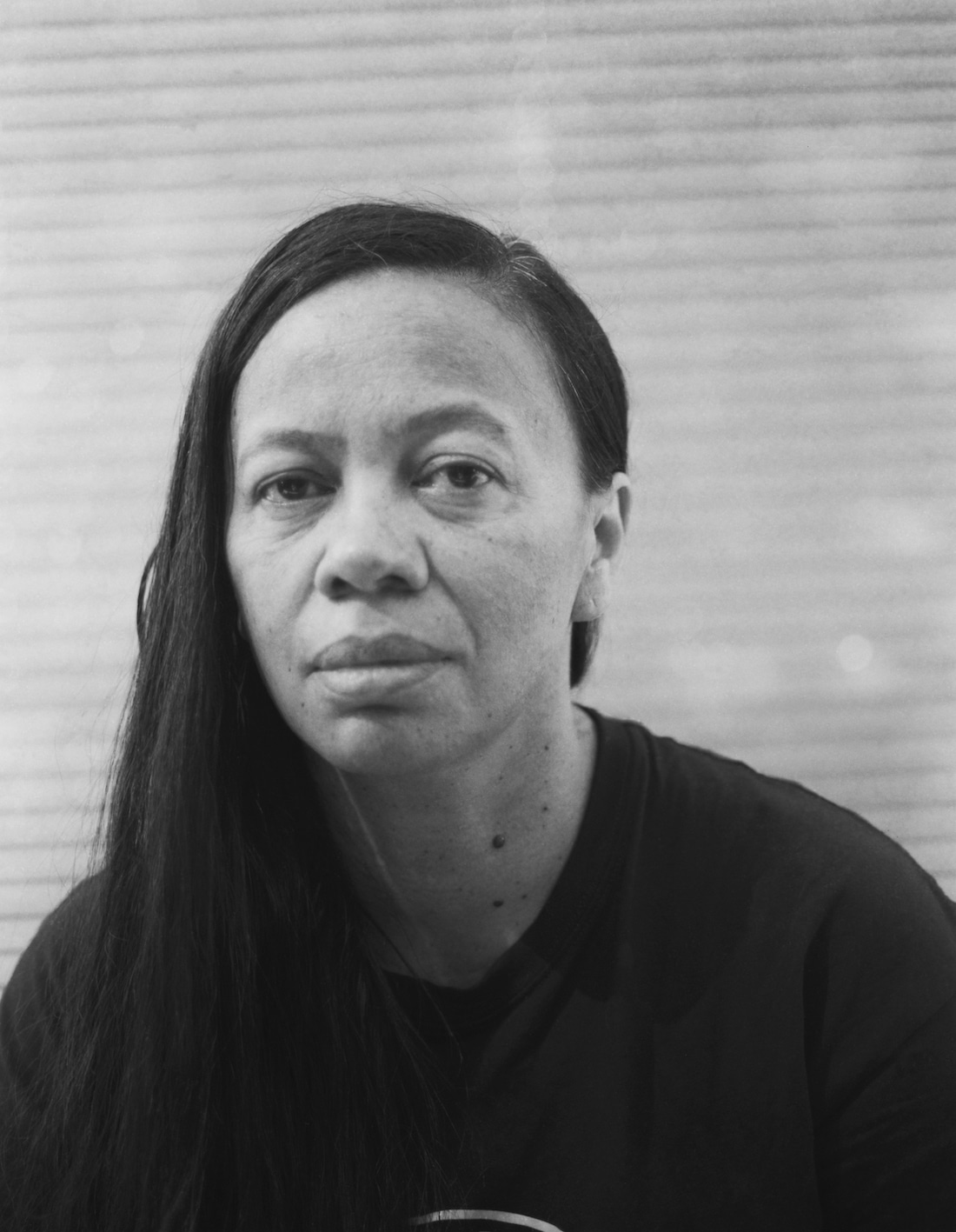 Black and white photo of a Māori woman