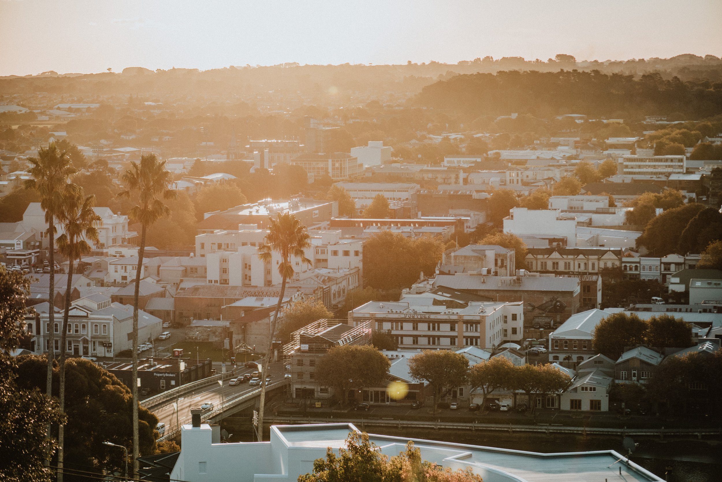 Whanganui in golden hour.
