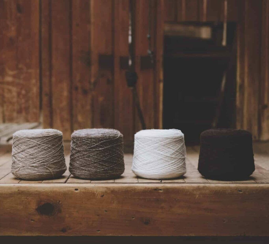 bundles of wool