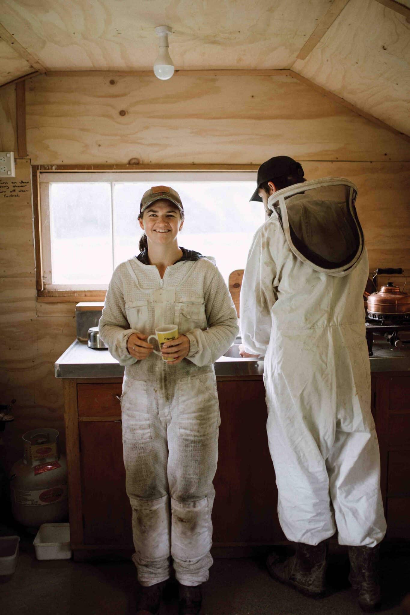 "When we moved to Bluff Station and they needed a hand with the bees, I was keen to give it a go,” Tessa says. “Because I already knew Jono from Taranaki, we worked really well together from the get-go.”  