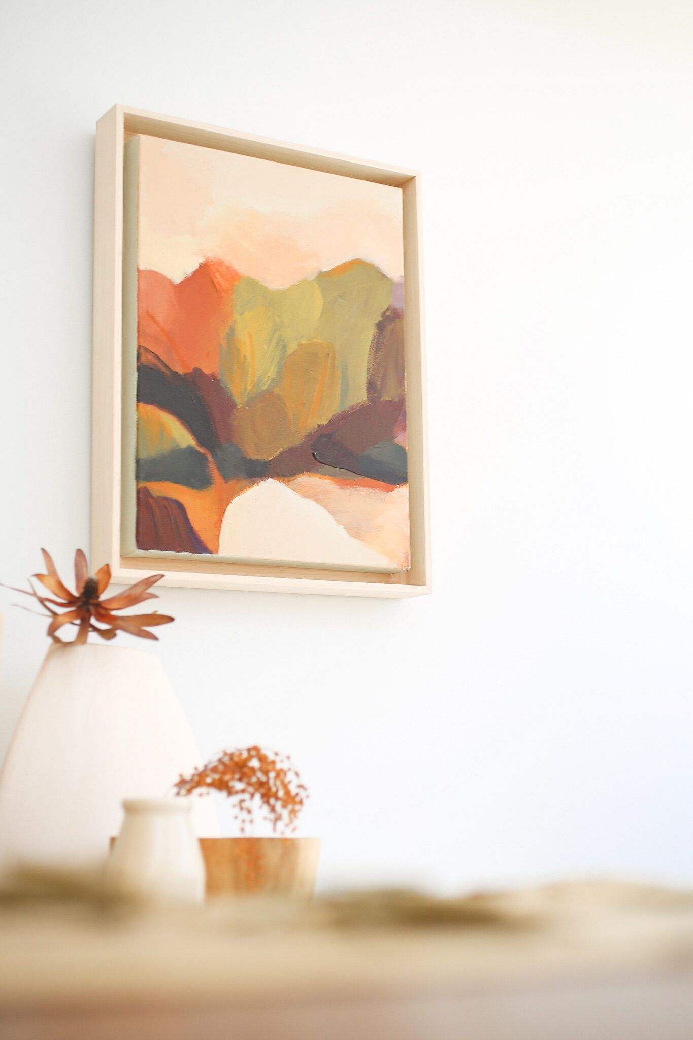 Painting of hills