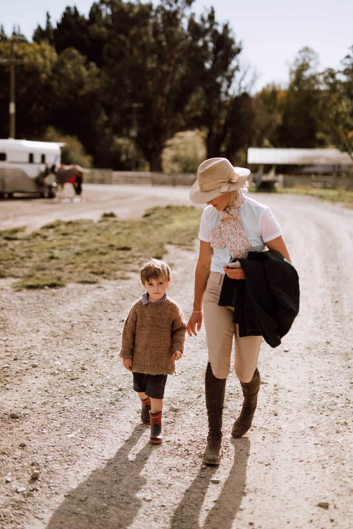 Woman and her son
