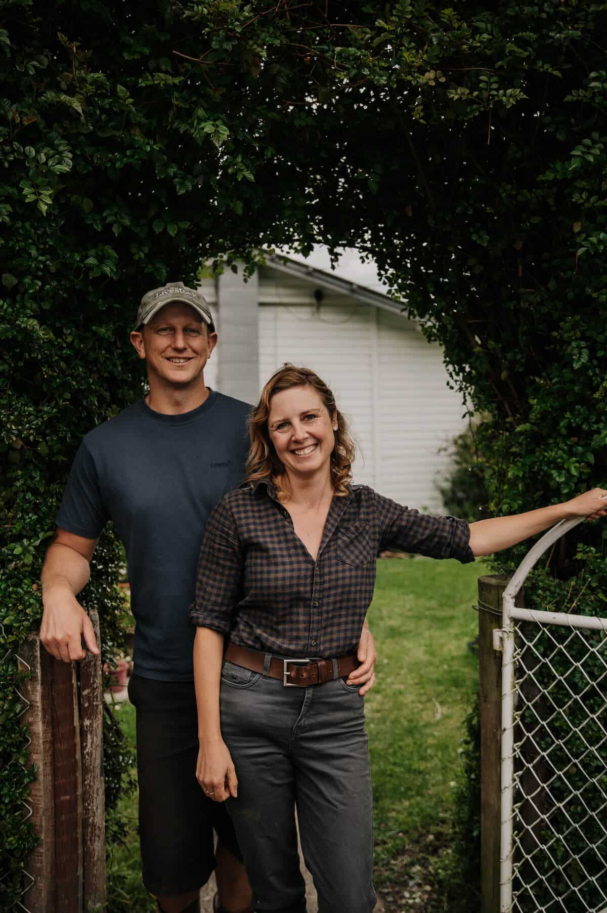 Ryan and Rhea, couple on the farm