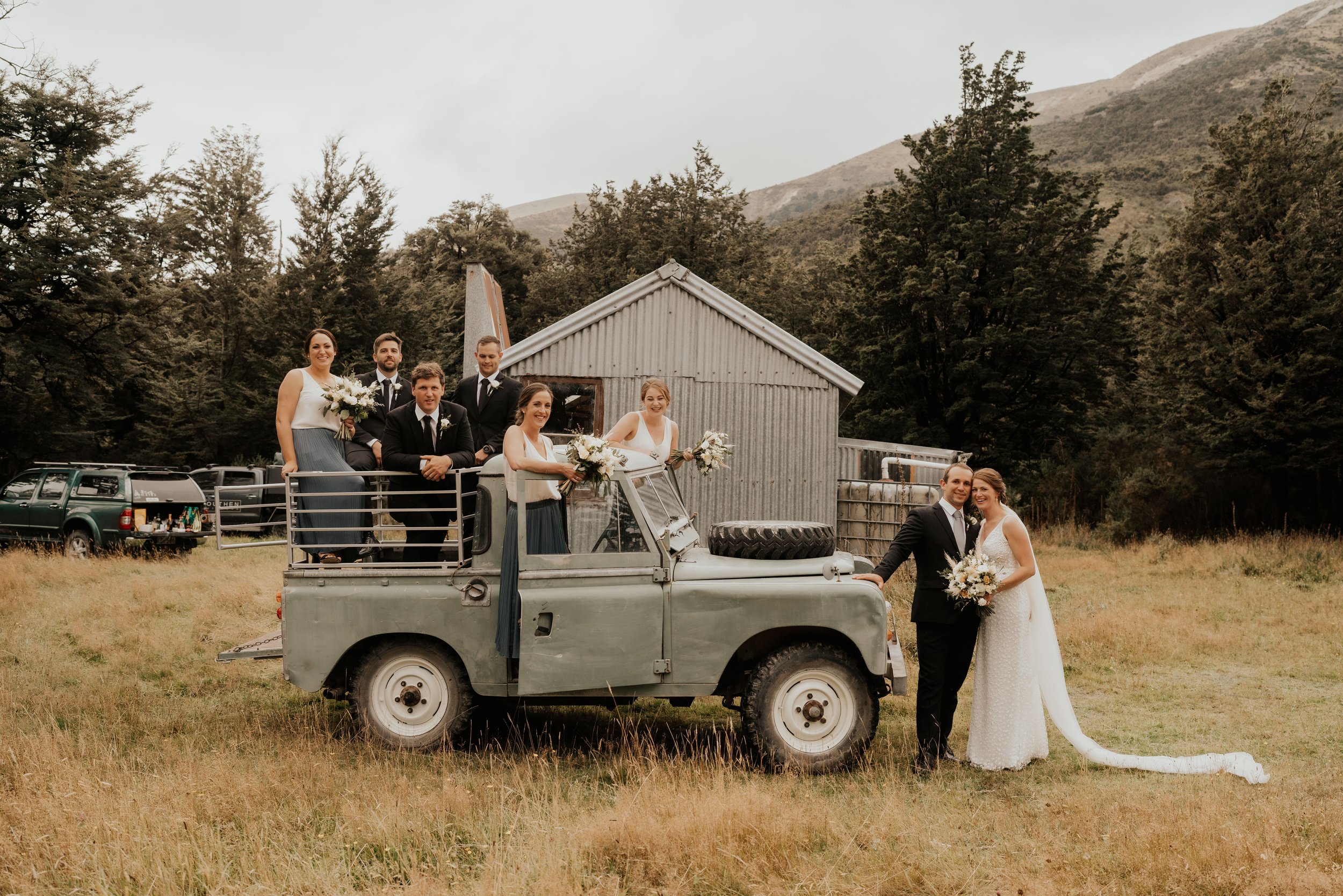 "The bridal party got back from our photos, and everyone was just drinking espresso martinis," Kate says. "We had an Irish band and the dance floor was jam-packed all night. Our seventy-year-old aunties stayed right until the end!"