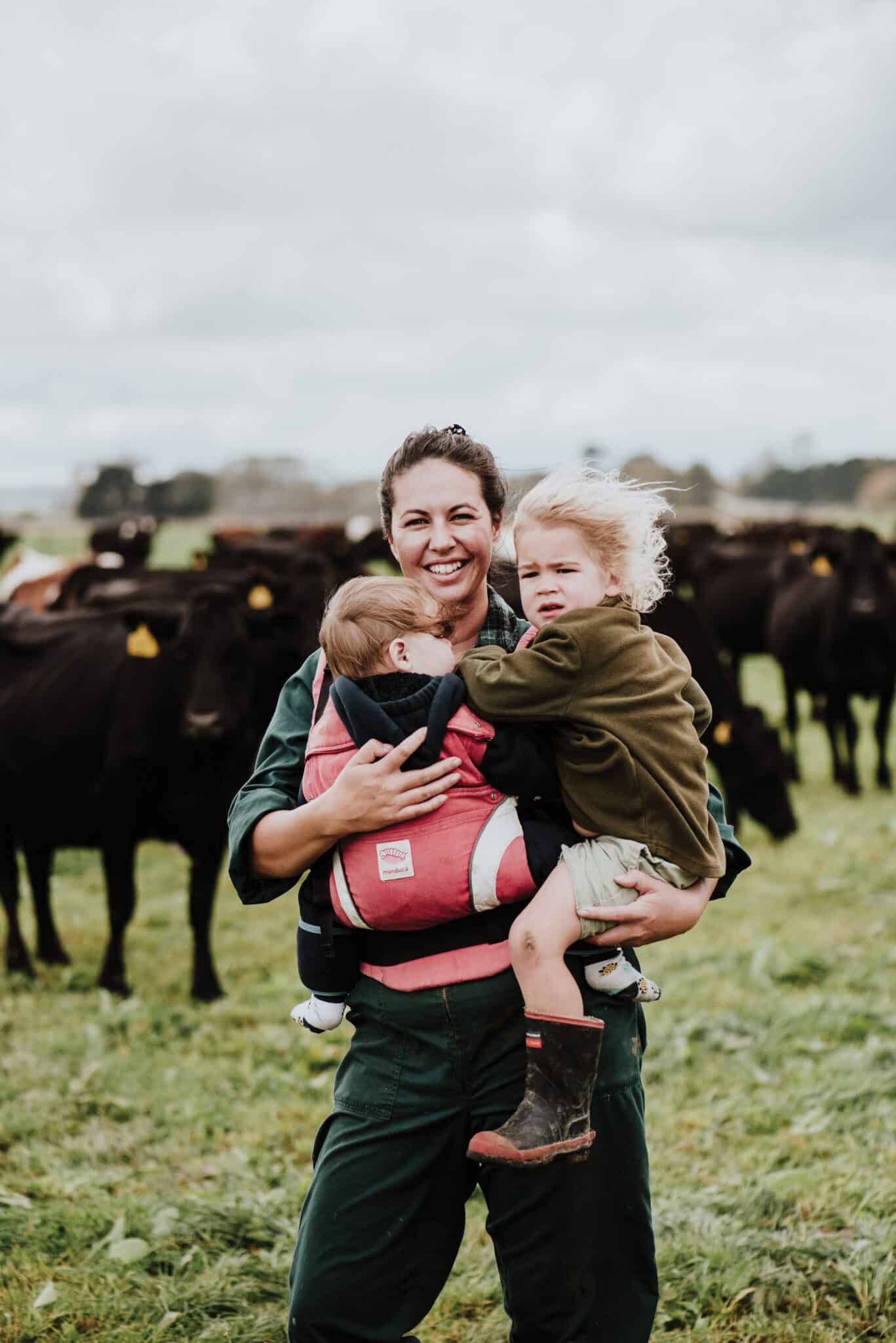 Above. Kali has gotten back into horse riding over the past six months, after making the difficult decision to give it up when Billy was born. “It became a bit hard to find time for it between looking after two kids and farming,” she says. “I’m absolutely loving being back into it, and I couldn’t be in a better place for it. It’s amazing to have the time to enjoy something that’s just for me, without feeling like I’m sacrificing anything else.”
