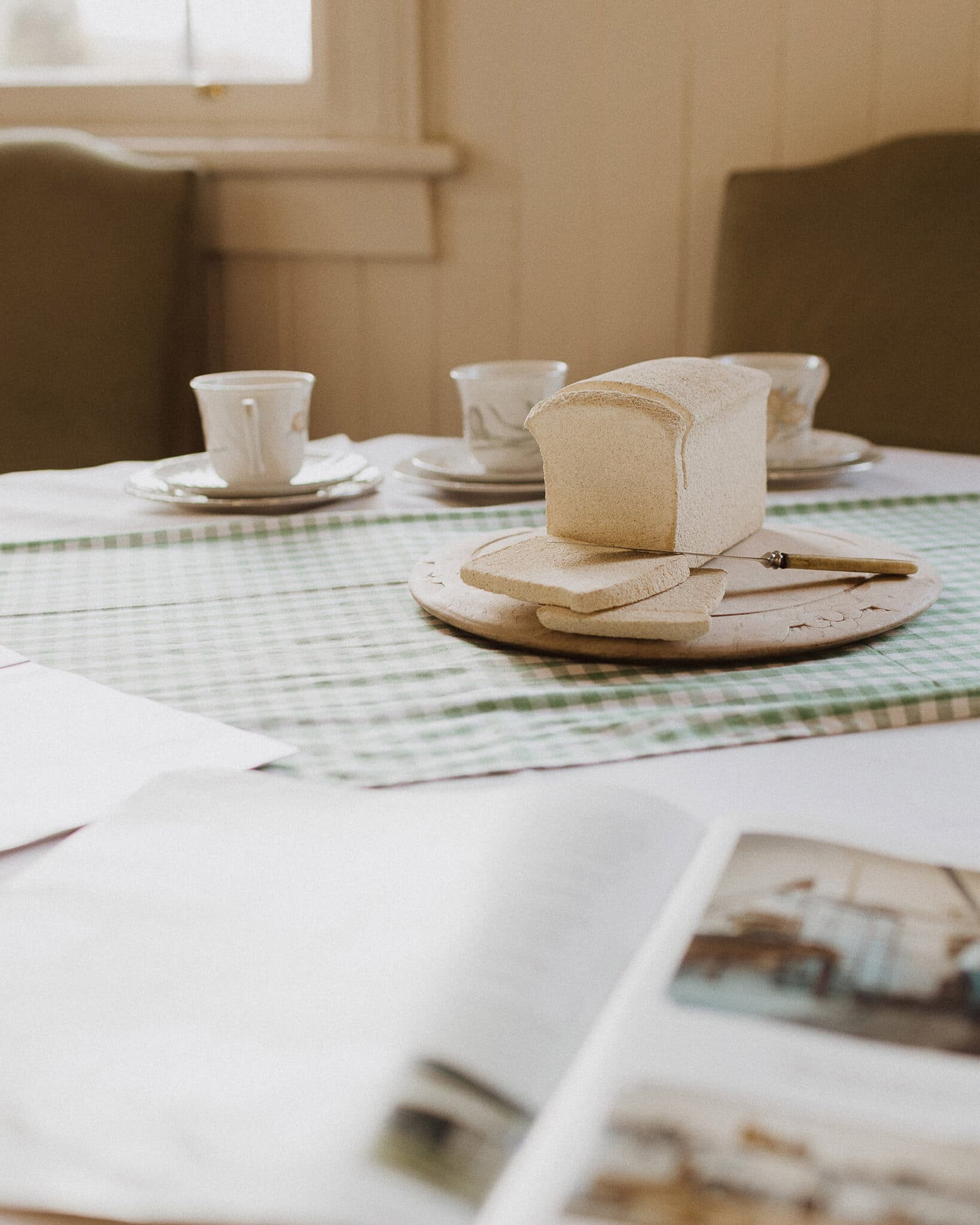 The former tearooms area of the bakehouse 
now houses the museum. “People come in to the bakehouse looking for information, so it’s nice to give people coming into town somewhere to go to ask questions.”
