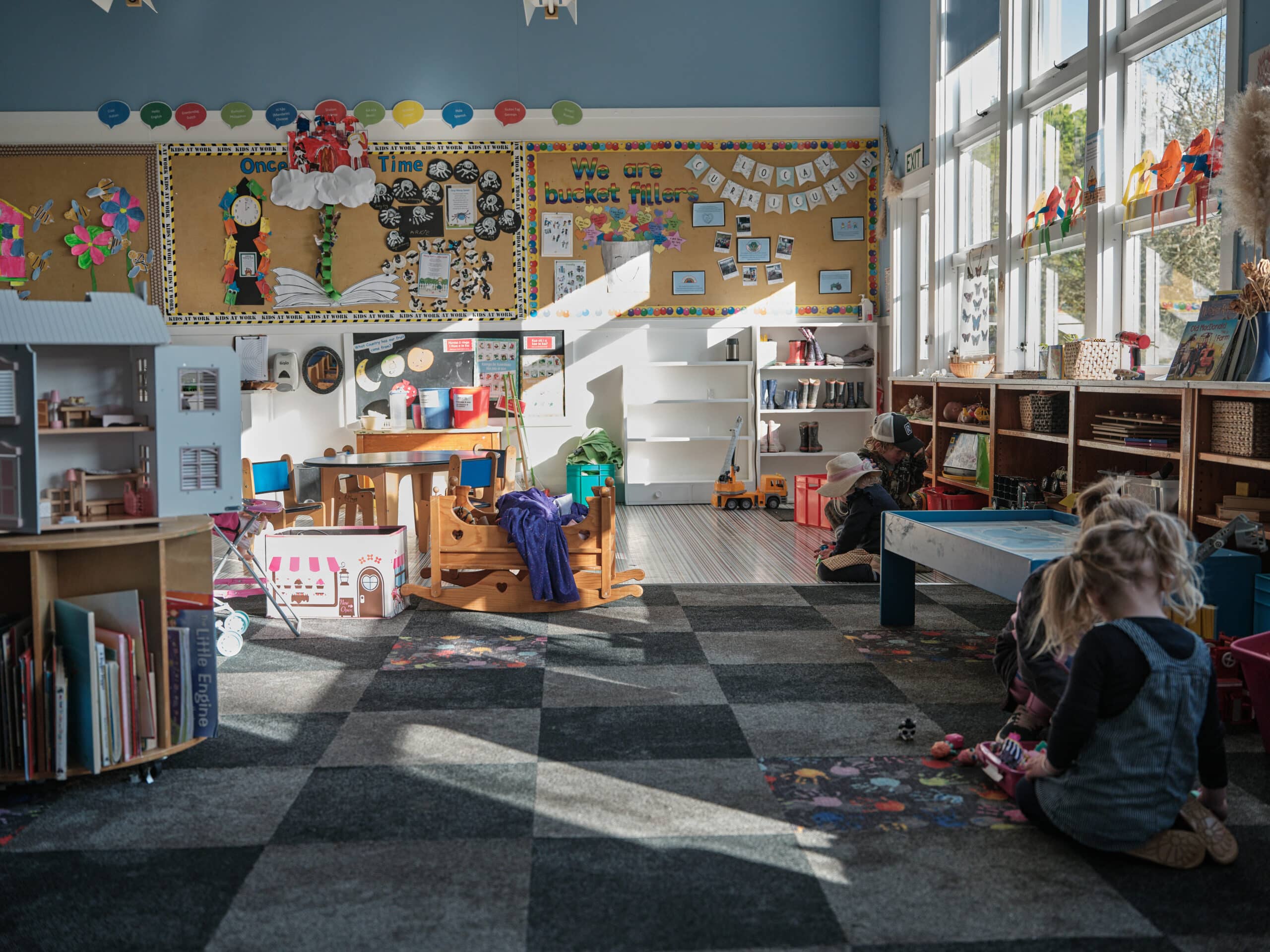 Inside a classroom at the preschool