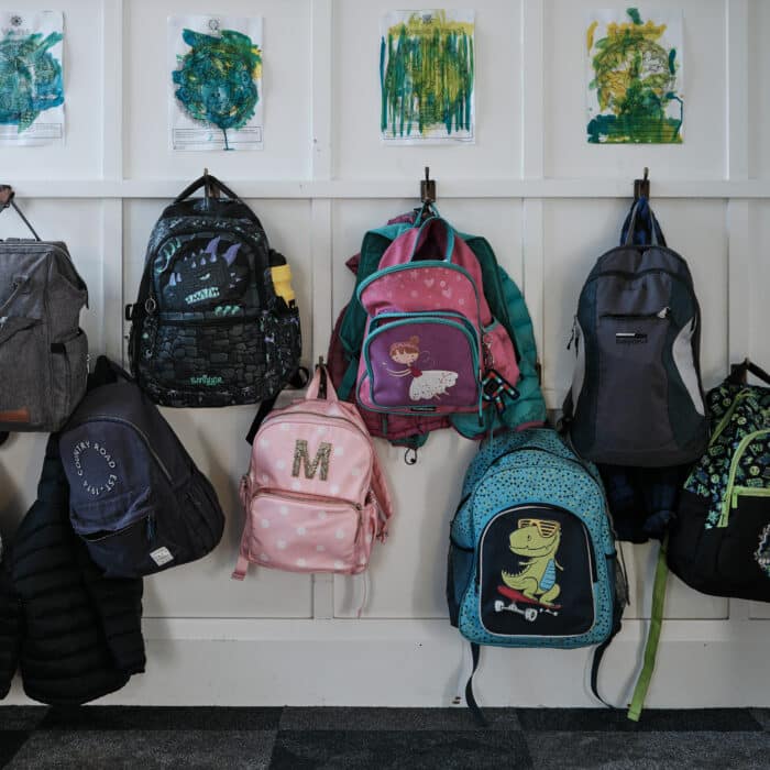 Bags at the preschool