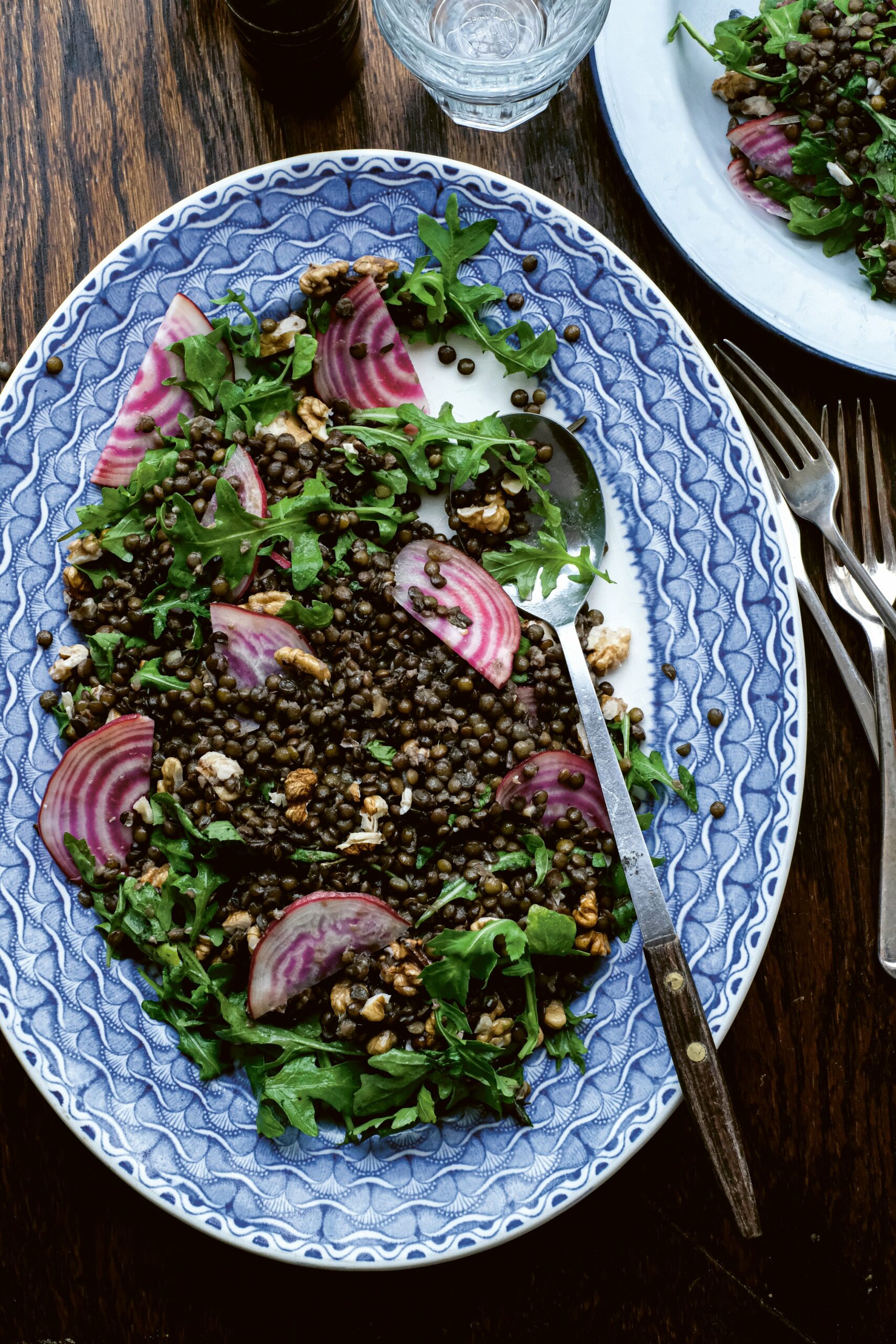 Puylentilwalnutsalad