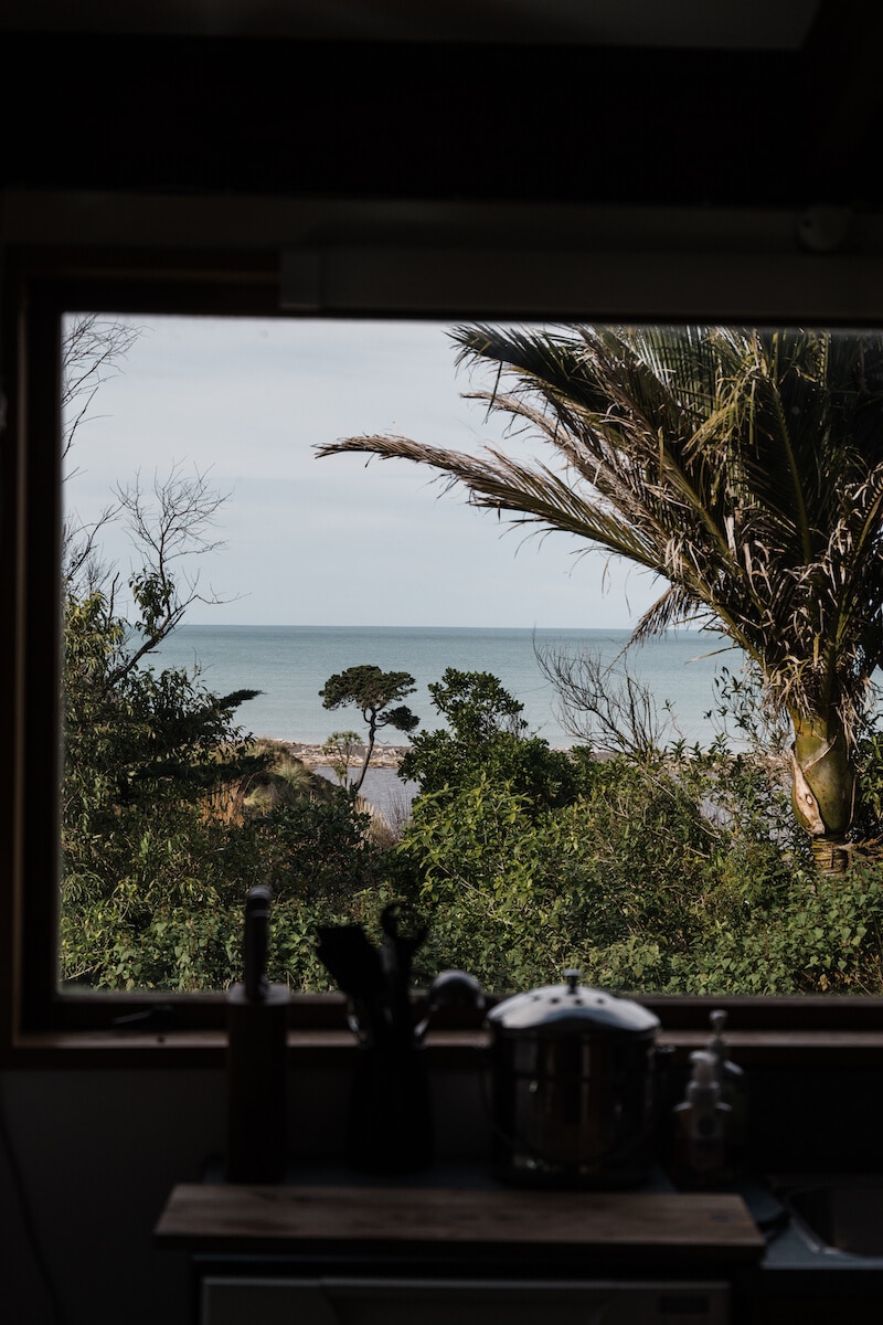 window view of the Pacific Ocean