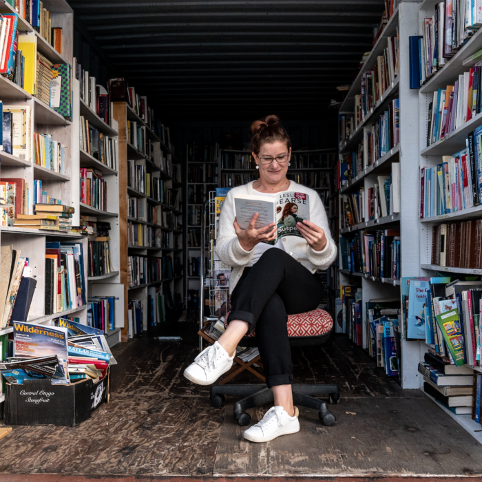 Alexia reading a book