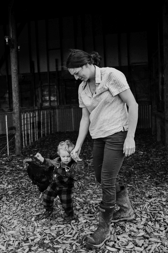 “We run a calf-rearing operation alongside the dairy farm, which means I spend about three hours of my morning with Beau feeding all the calves,” Emma says. “We calve twice a year in the autumn and the spring, so there’s always calves to feed.”
