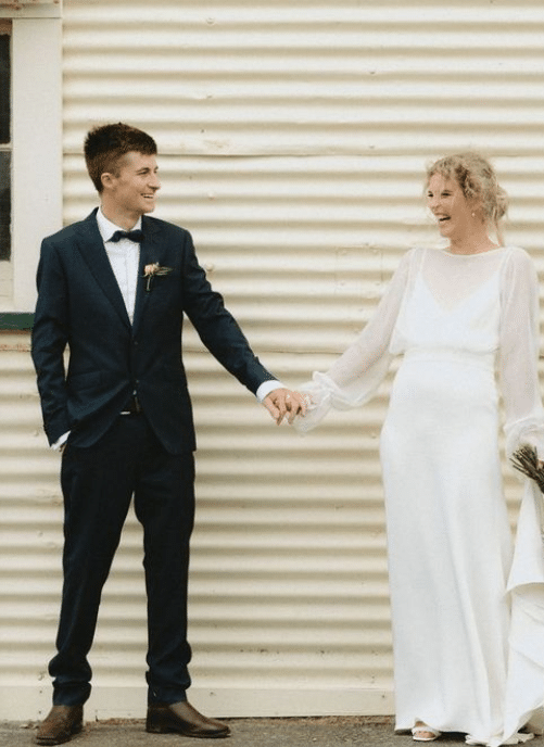 Above. “One of the first times I met the Whitehead family was at the Castlepoint Beach Races. And we went to the woolshed that night for the beach races party. I remember we said to each other that this would be a cool place to get married,” Abby says. 