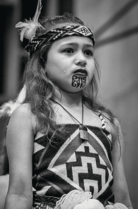 Tapping into the emotion of the
mōteatea is an important aspect of the
performance.
