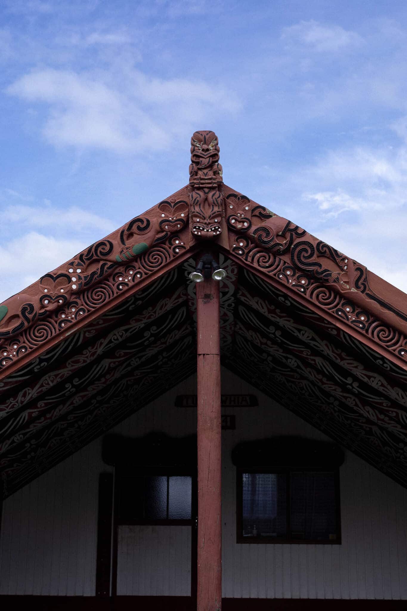 Image of the front of a marae