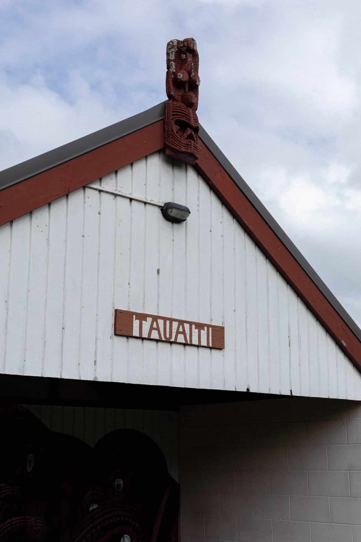 Image of the front of a marae