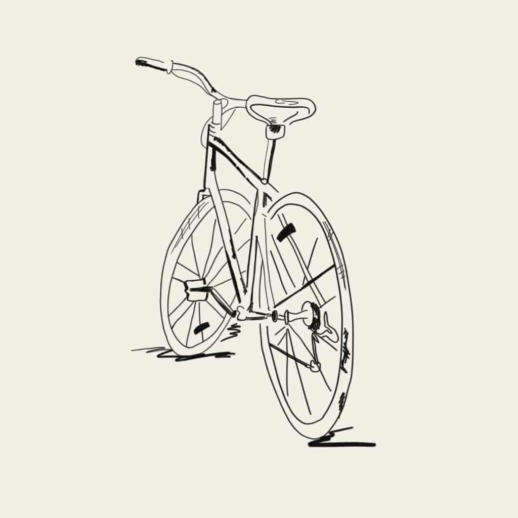 Illustration of a bicycle