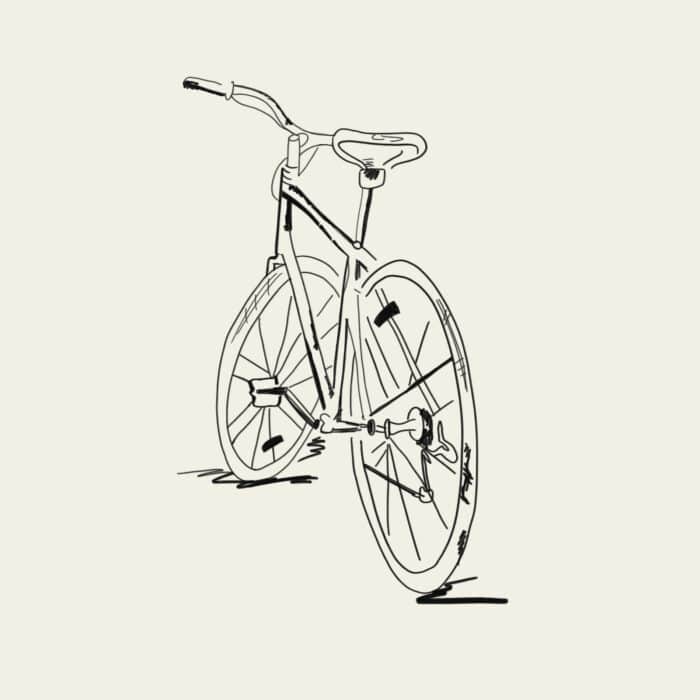 Illustration of a bicycle