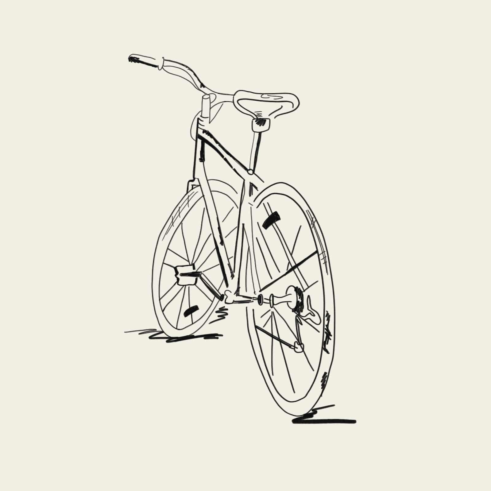 Illustration of a bicycle