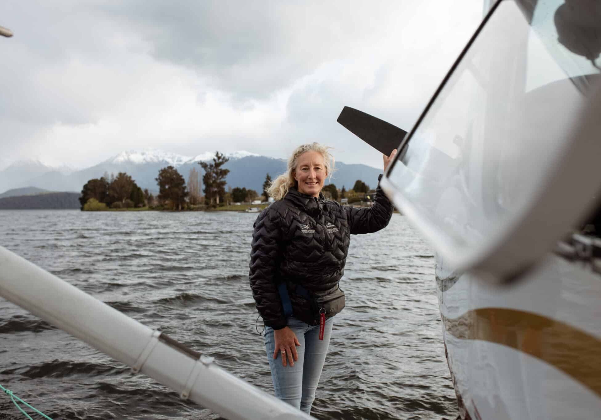 Kylie Krippner of Wings & Water in Te Anau.
