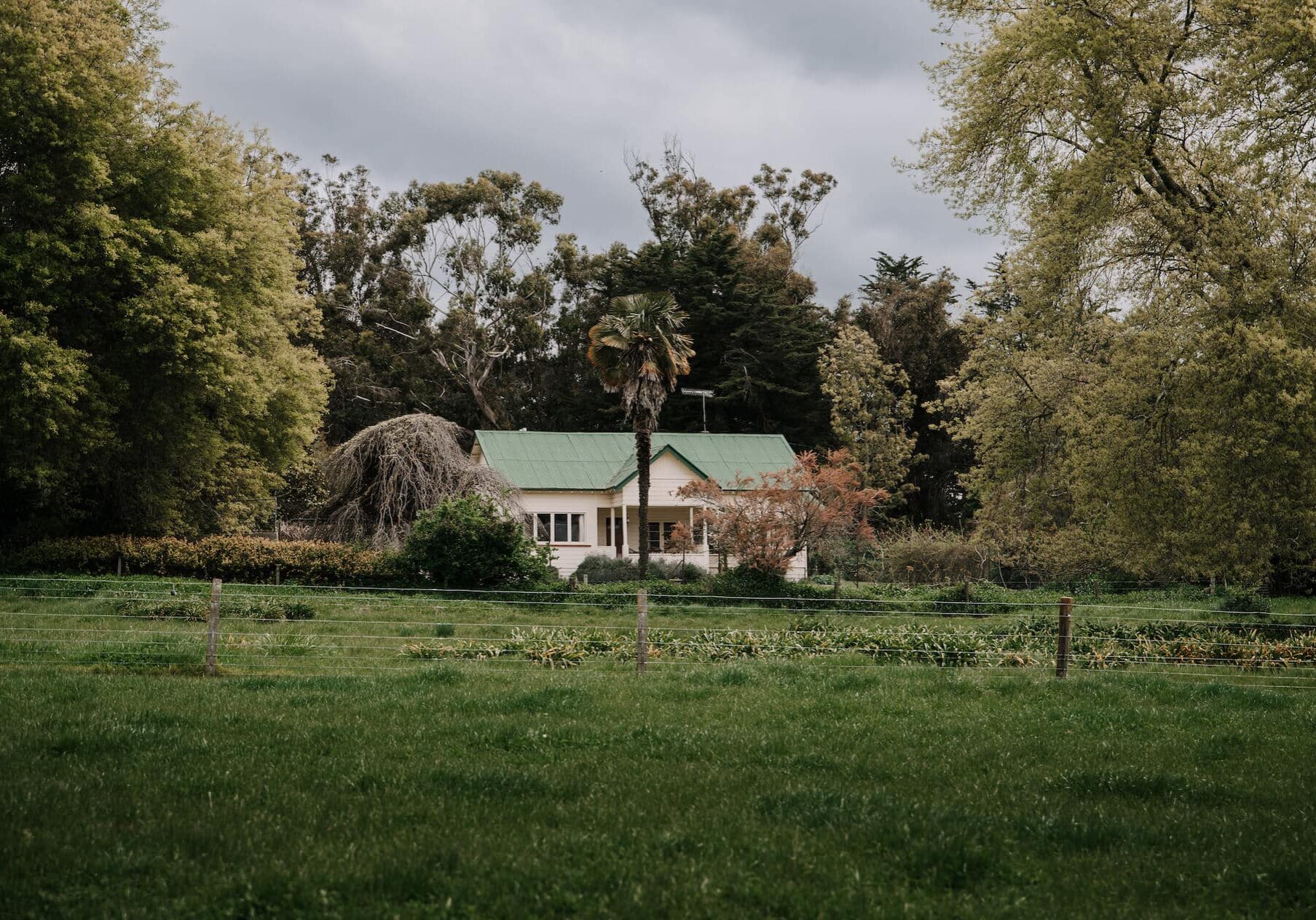 An old homestead on a farm