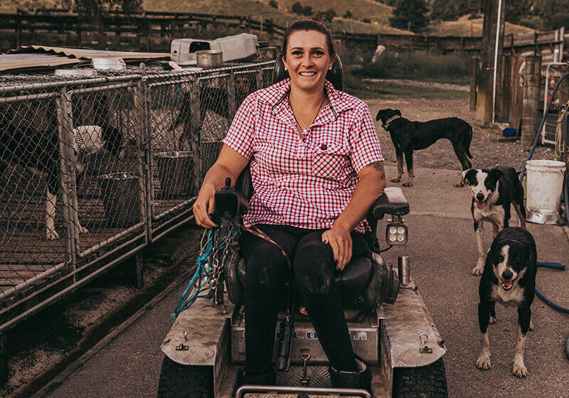 Anita Kendrick in wheelchair