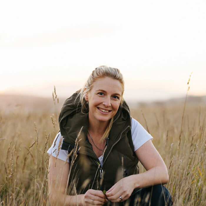 Becks Smith in a field