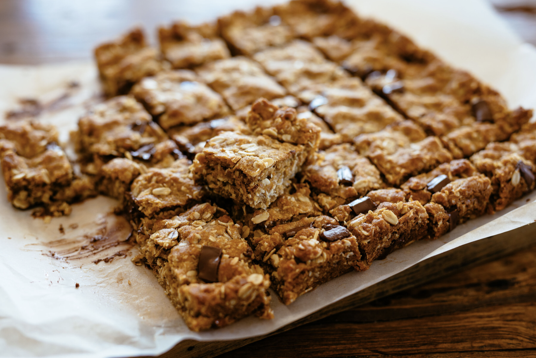 Chocolate Anzac Slice