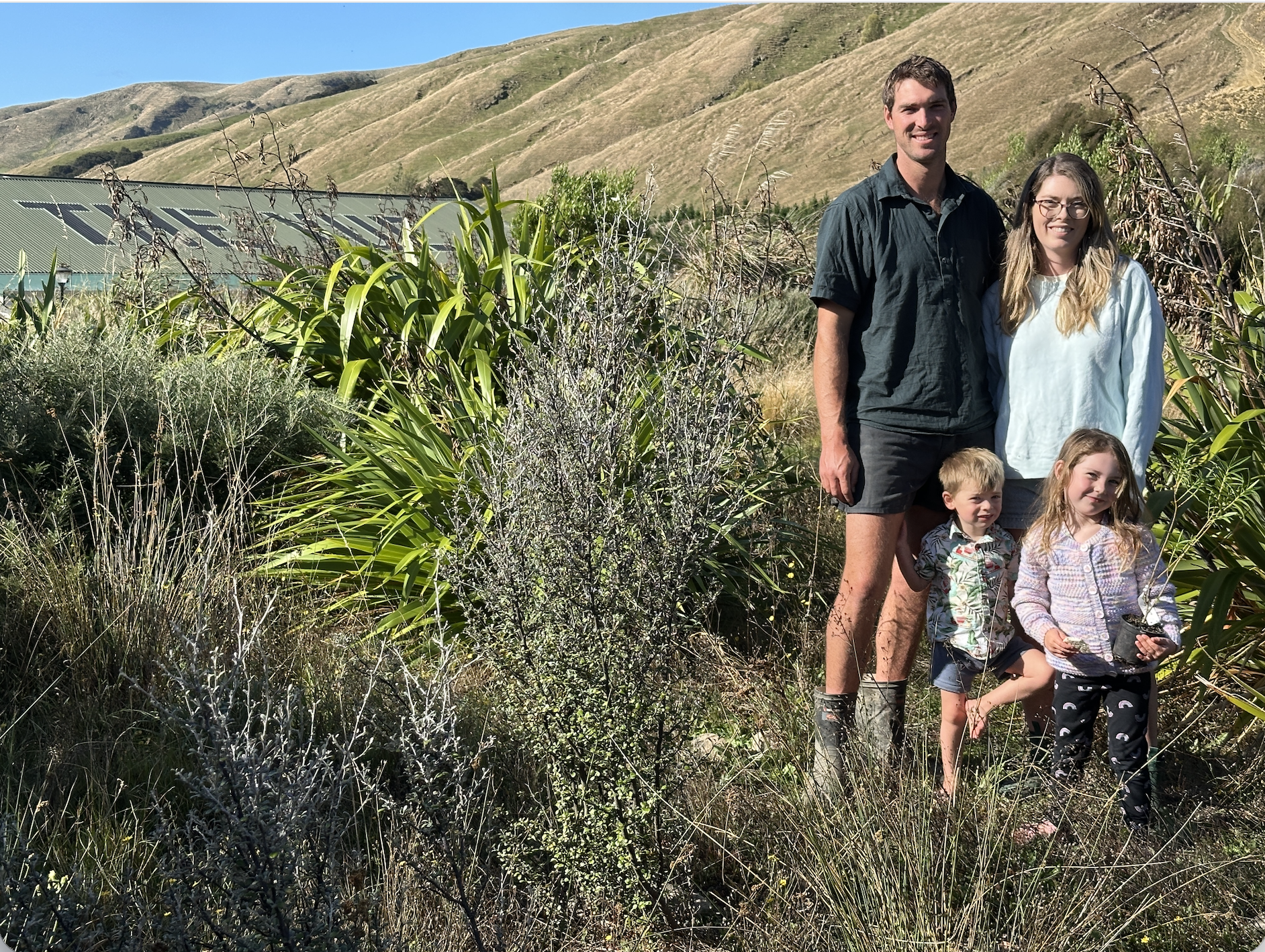 Anna Warren and family
