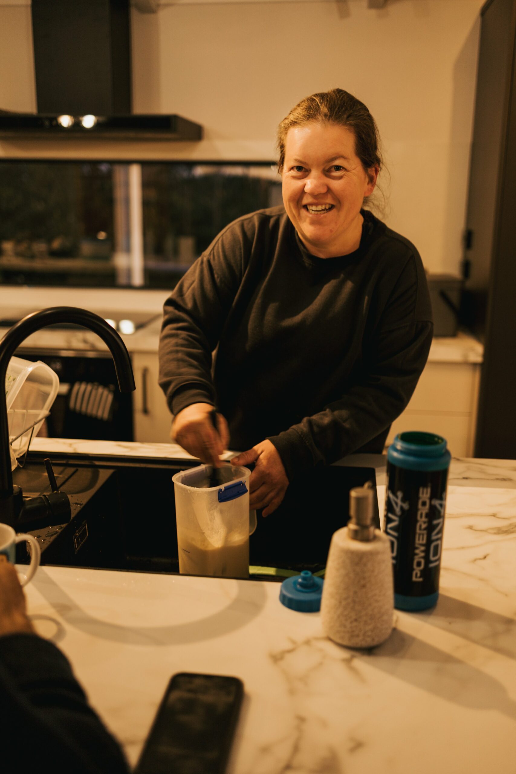 Michelle in the kitchen